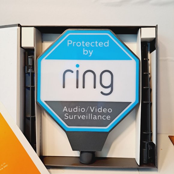 Ring Other Ring Solar Security Sign Illuminated Yard Sign Open Box